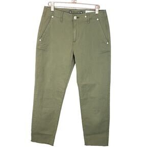 Rag & Bone Buckley Cotton Army Green Chino Pants SZ‎ 24